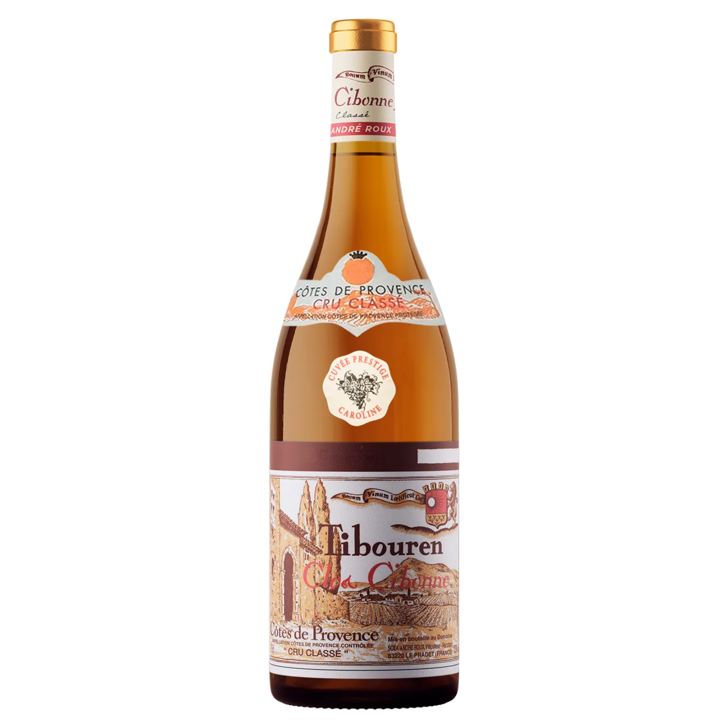 Bouteille Clos Cibonne Cuvée Prestige Caroline, vin rosé