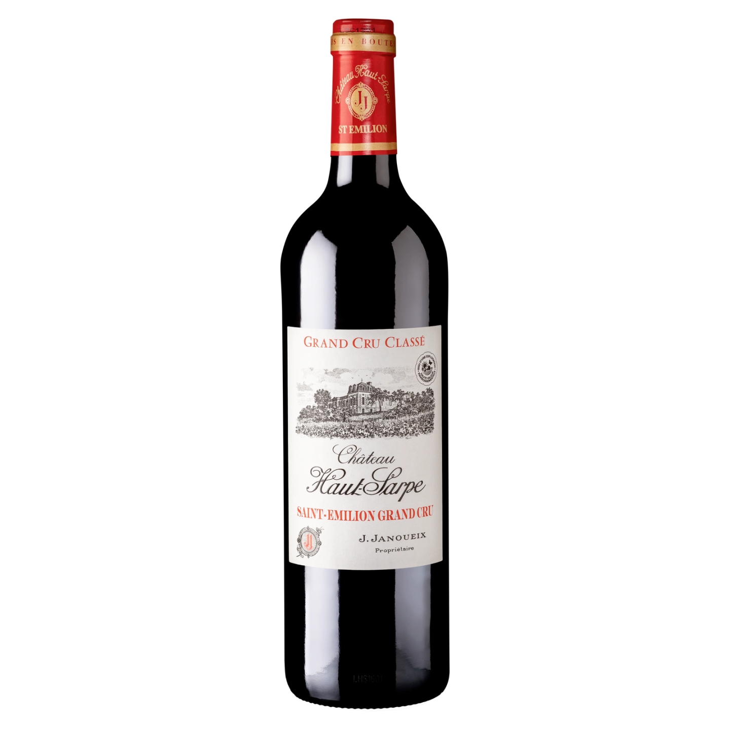 Bouteille Château Haut-Sarpe, vin rouge