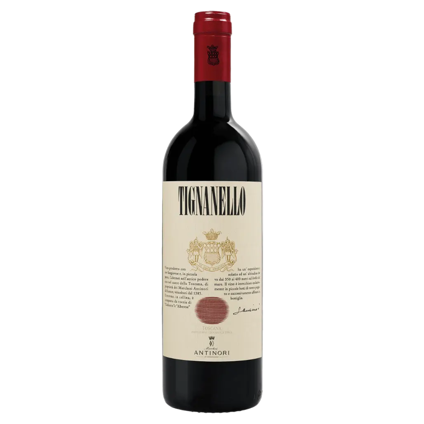 Bouteille Antinori Tignanello, vin rouge
