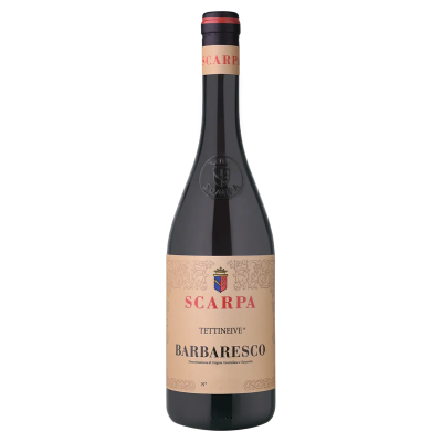 Bouteille Scarpa Barbaresco Tettineive, vin rouge