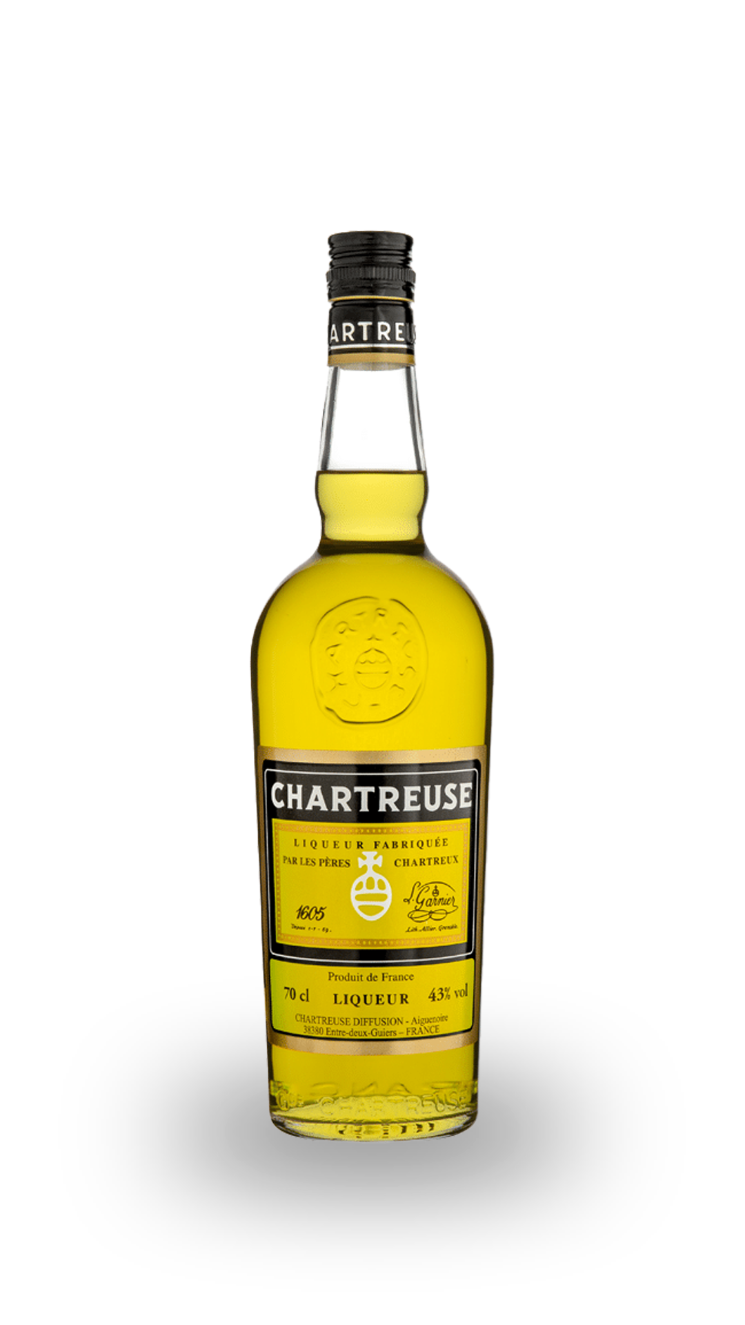 Chartreuse jaune 43% - Les caves de la Chartreuse